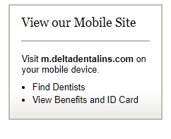 Link to Delta Dental mobile site